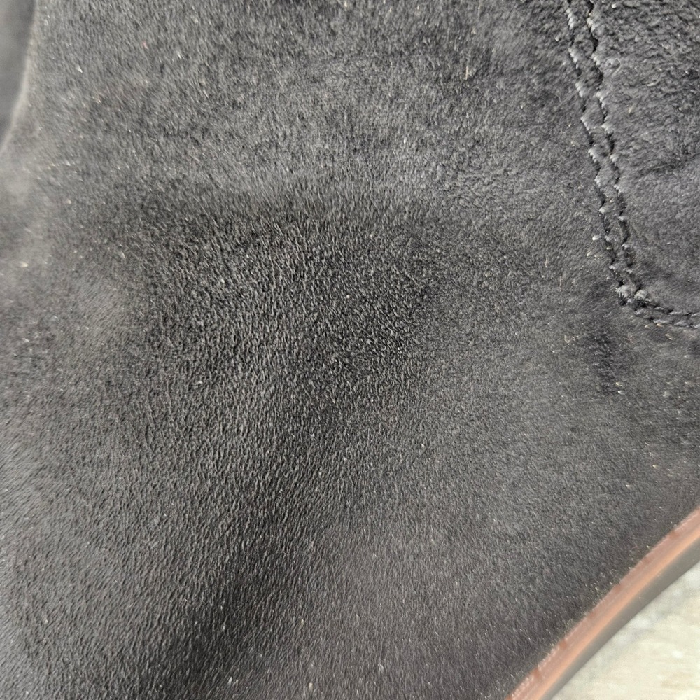 Mountain Sole by White Mountain Womens Chels Black Suede Ankle Boots 12W wide - Picture 6 of 6